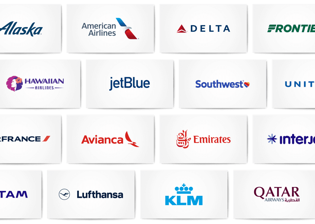 Banner of airline logos